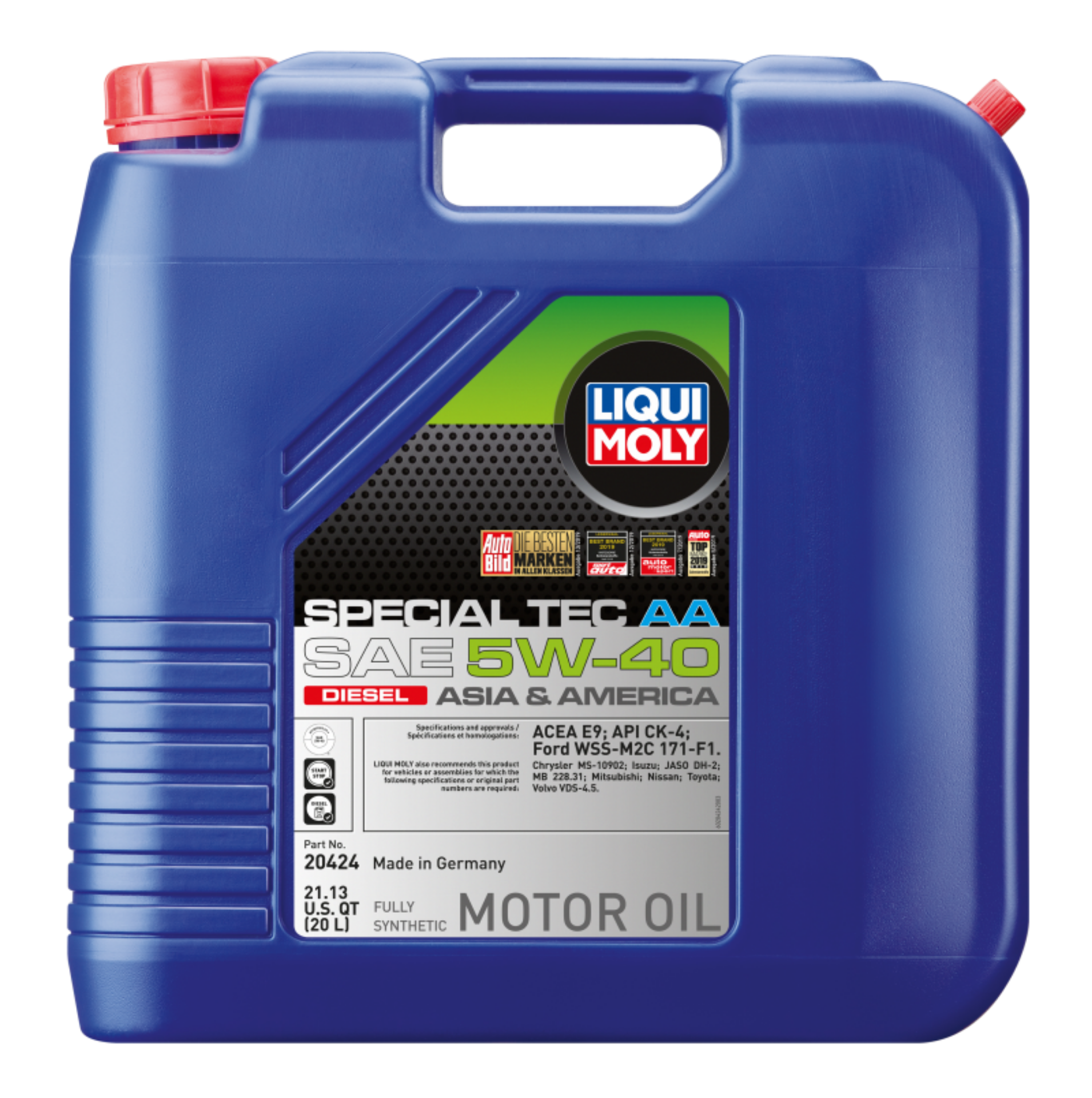 Picture of LIQUI MOLY 20L Special Tec AA Motor Oil SAE 5W40 Diesel