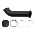 Picture of Wehrli 04-5-07 Dodge Ram Cummins 4in Down Pipe - w-High Mount S400 Turbo & 2nd Gen Manifold