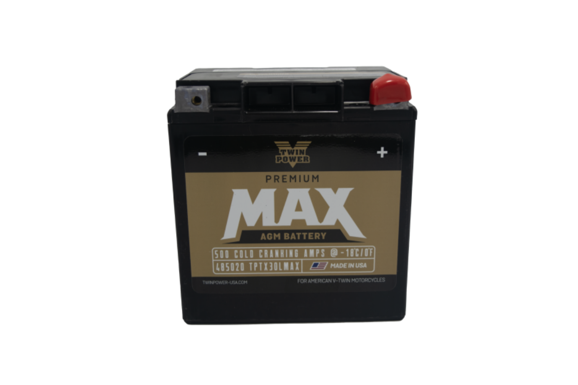 Picture of Twin Power GYZ-32HL Premium MAX Battery Replaces H-D 66010-97A Made in USA 500 CCA
