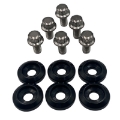 Picture of BLOX Racing New Fender Washers Kit M6 12pt - 6pc Large Diameter Black