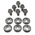 Picture of BLOX Racing New Fender Washers Kit M6 12pt - 6pc Large Diameter Silver