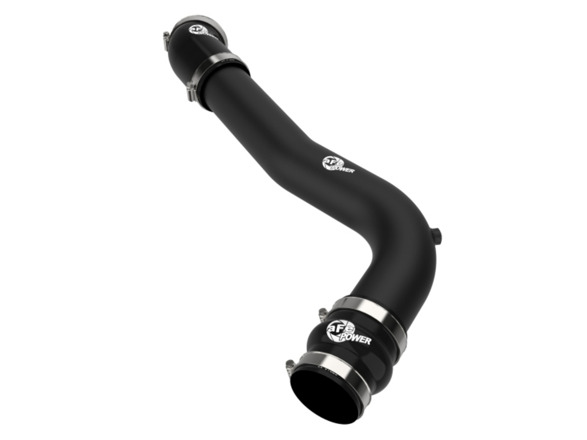 Picture of aFe 20-23 Ford Explorer ST V6 3-0L tt BladeRunner 2-3-4in Aluminum Cold Charge Pipe - Black
