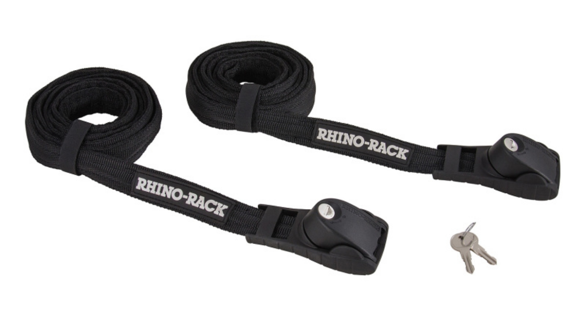Picture of Rhino-Rack Rapid Tie Down Straps - 2-5m-8ft - Pair - Black