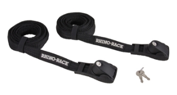 Picture of Rhino-Rack Rapid Tie Down Straps - 2-5m-8ft - Pair - Black