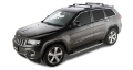 Picture of Rhino-Rack 11-21 Grand Cherokee WK2 4 Door SUV w-Metal Roof Rails Vortex RVP 2 Bar Roof Rack - Black