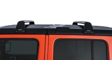 Picture of Rhino-Rack 07-22 Jeep Wrangler JK-JL 4 Door Hard Top Vortex SG 2 Bar Roof Rack - Black