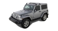 Picture of Rhino-Rack 07-22 Jeep Wrangler JK-JL 2 Door Hard Top Vortex SG 2 Bar Roof Rack - Black