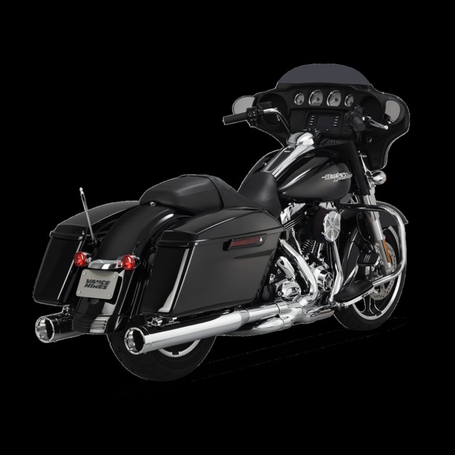 Picture of Vance and Hines Harley Davidson Monster Round Slip-Ons - Chrome