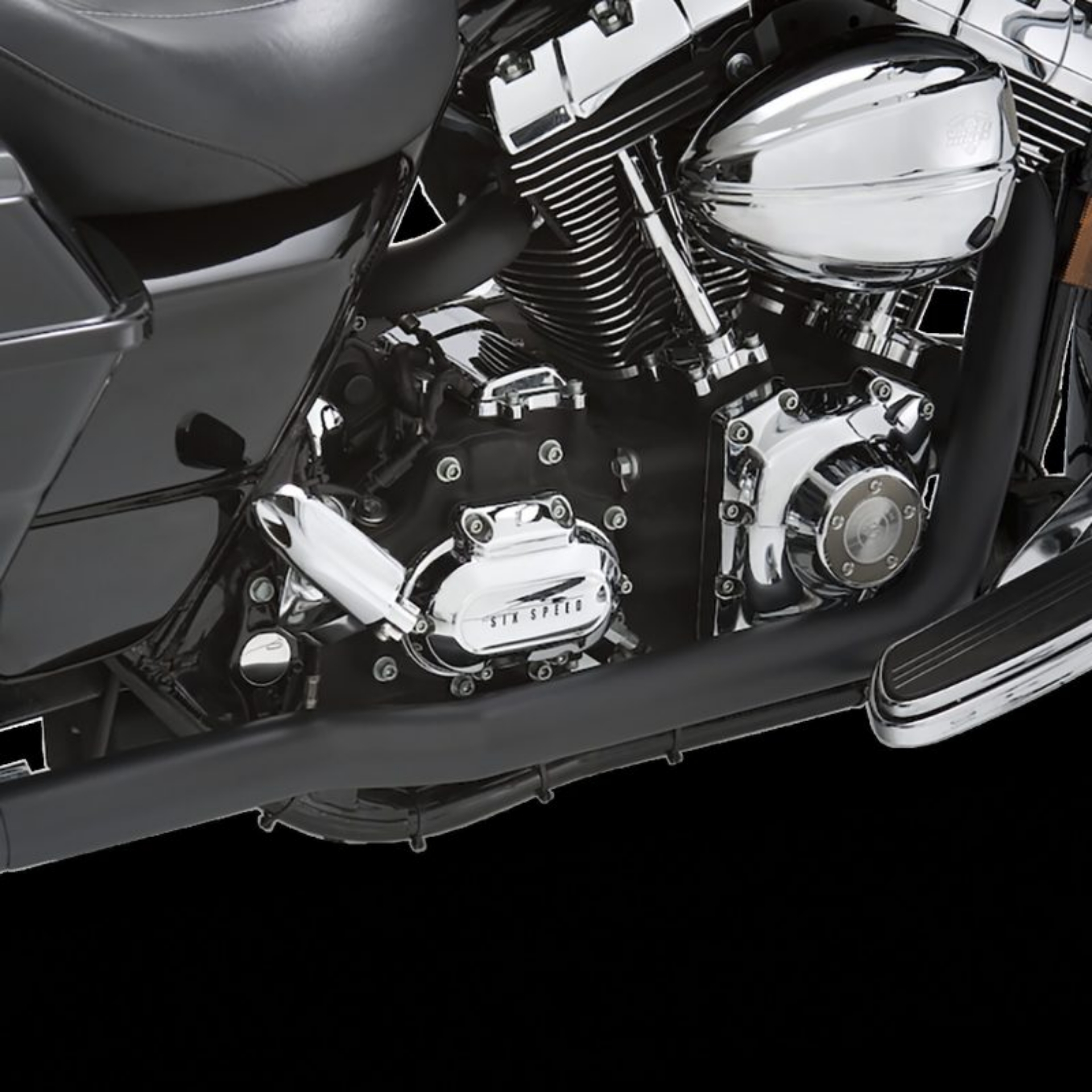 Picture of Vance & Hines Harley Davidson 95-08 Dresser Duals Exhaust - Black