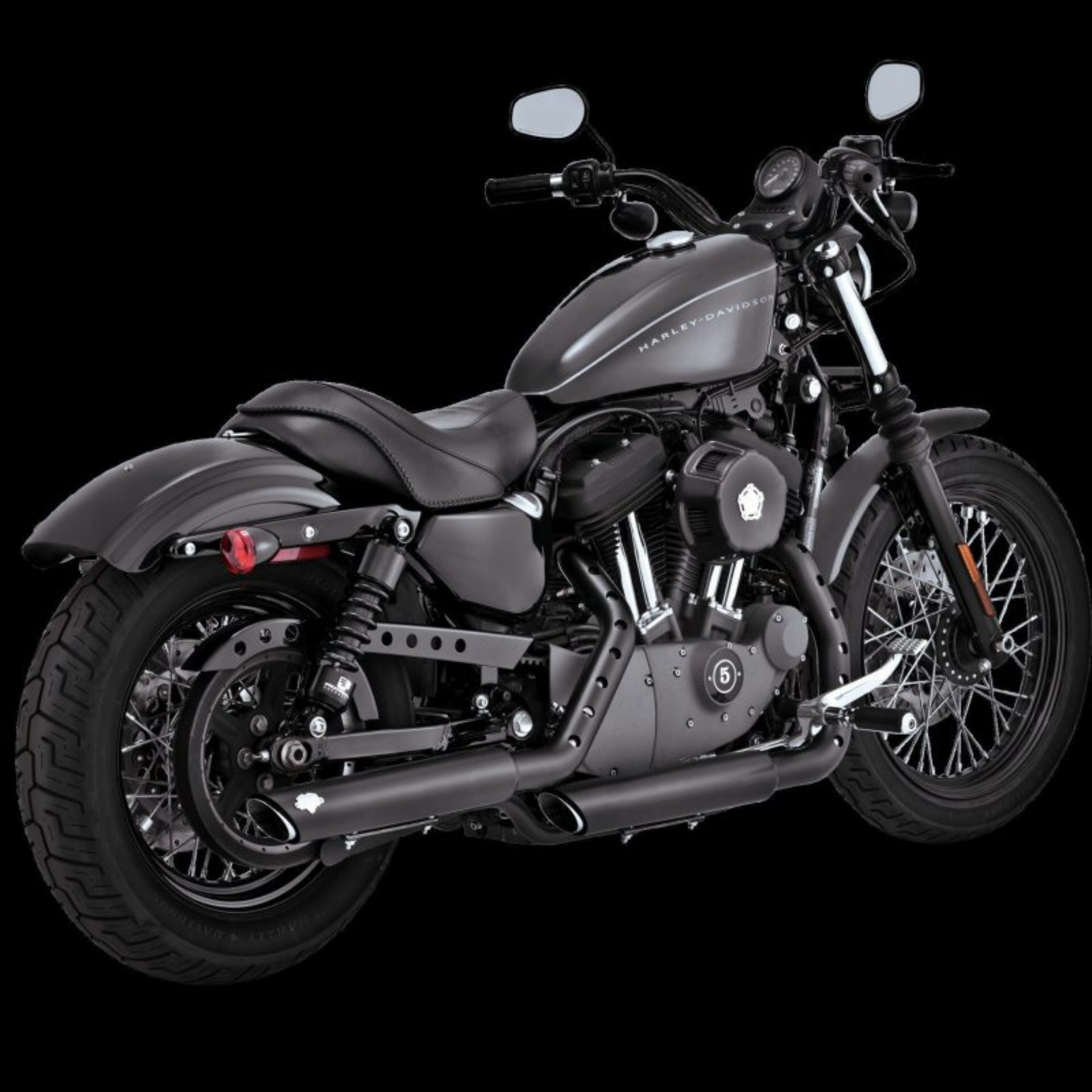 Picture of Vance & Hines Harley Davidson 04-13 Sportster Twin Slash 3in Slip-Ons Exhaust