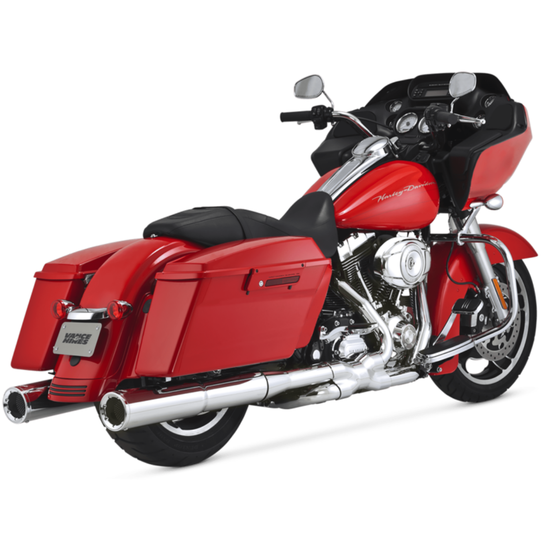 Picture of Vance & Hines HD Dresser 17-22 Hi-Output S-O Chrome Slip-On Exhaust