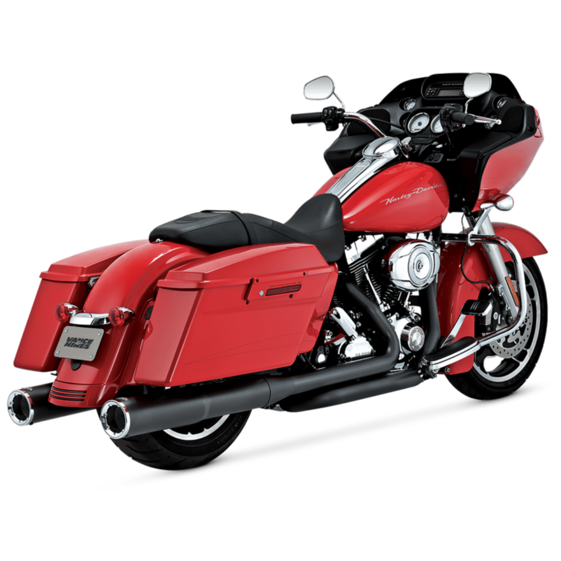 Picture of Vance & Hines HD Dresser 17-22 Hi-Output S-O Black Slip-On Exhaust