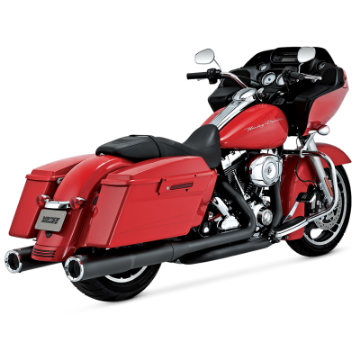 Picture of Vance & Hines HD Dresser 17-22 Hi-Output S-O Black Slip-On Exhaust