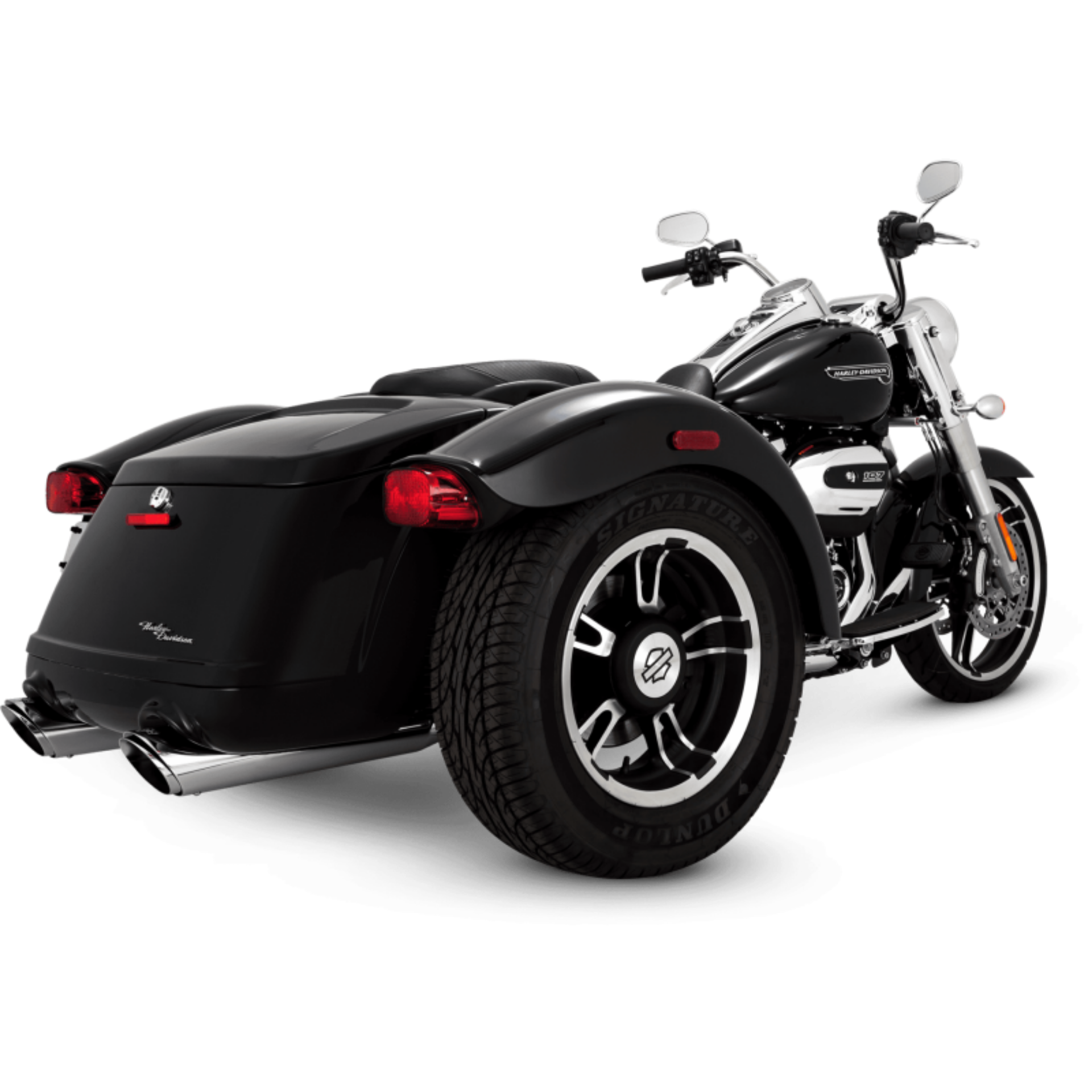 Picture of Vance & Hines Harley Davidson 17-22 Trike - Freewheeler Twin Slash Slip-On Exhaust