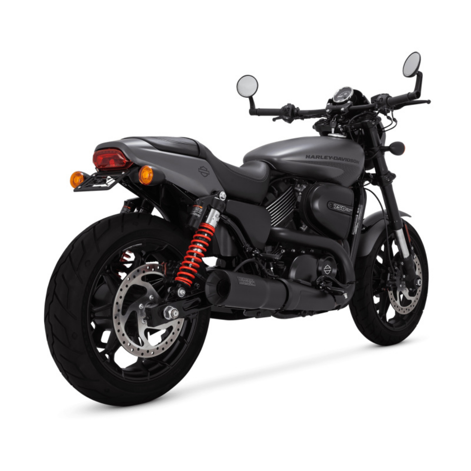 Picture of Vance & Hines Harley Davidson 17-20 Street Rod Hi-Output Slip-On Black Slip-On Exhaust