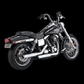 Picture of Vance & Hines HD Dyna 91-17 3In Twin Slash Slip PCX Slip-On Exhaust