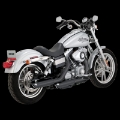 Picture of Vance & Hines HD Dyna 91-17 3In Slip-Ons Black PCX Slip-On Exhaust