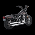 Picture of Vance & Hines HD Softail Deluxe-Slim-Crossbones PCX Slip-On Exhaust