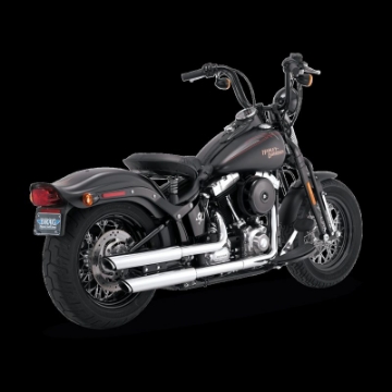 Picture of Vance & Hines HD Softail Deluxe-Slim-Crossbones PCX Slip-On Exhaust