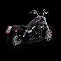 Picture of Vance & Hines HD Dyna 12-17 Shortshots Staggered Black PCX Full System Exhaust