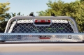 Picture of Deezee Universal Aluminum Front Truck Cargo Management Cab Rack Silver Mesh