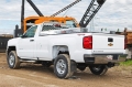 Picture of Deezee 17-23 Ford SuperDuty Cargo Management Cab Rack - Silver Mesh