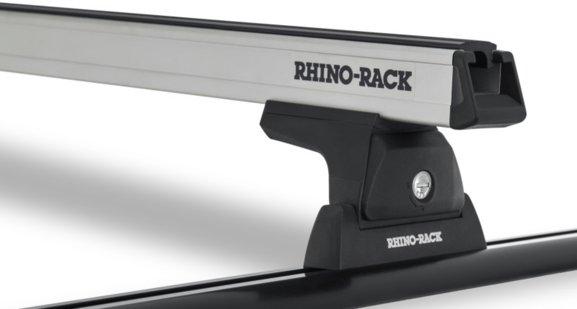 Picture of Rhino-Rack Heavy Duty 59in 2 Bar Roof Rack w-Tracks - Silver