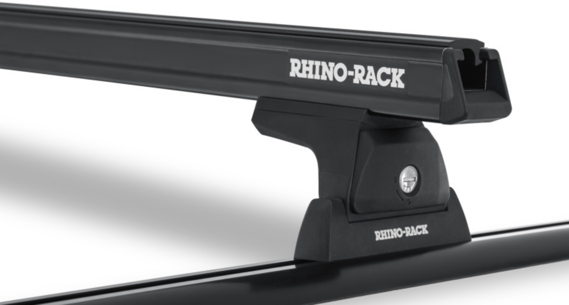 Picture of Rhino-Rack Heavy Duty 65in 2 Bar Roof Rack w-Tracks - Black
