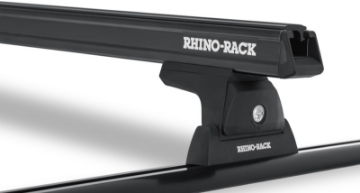 Picture of Rhino-Rack Heavy Duty 65in 2 Bar Roof Rack w-Tracks - Black