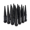 Picture of BLOX Racing Spike Forged Lug Nuts - Flat Black 12 x 1-25mm - Set of 16
