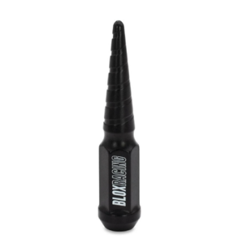 Picture of BLOX Racing Spike Forged Lug Nuts - Flat Black 12 x 1-25mm - Single
