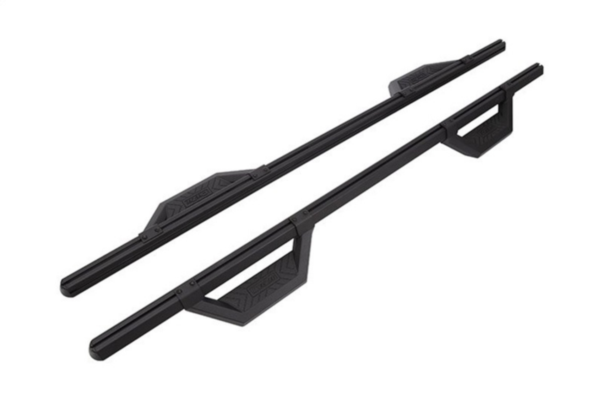 Picture of Deezee 99-23 Chevrolet-GMC-Dodge-Ford Full Size Truck Hex Cast - Crew Cab Side Steps Txt Blk