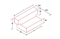 Picture of Deezee Universal Tanks - L-Shape White Steel 55 Gal