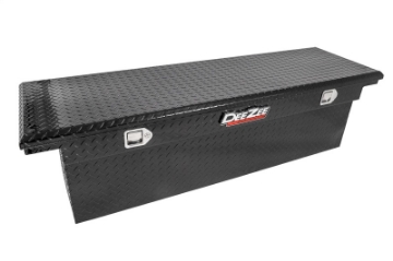Picture of Deezee Universal Tool Box - Red Crossover - Single Lid Black BT Deep Low