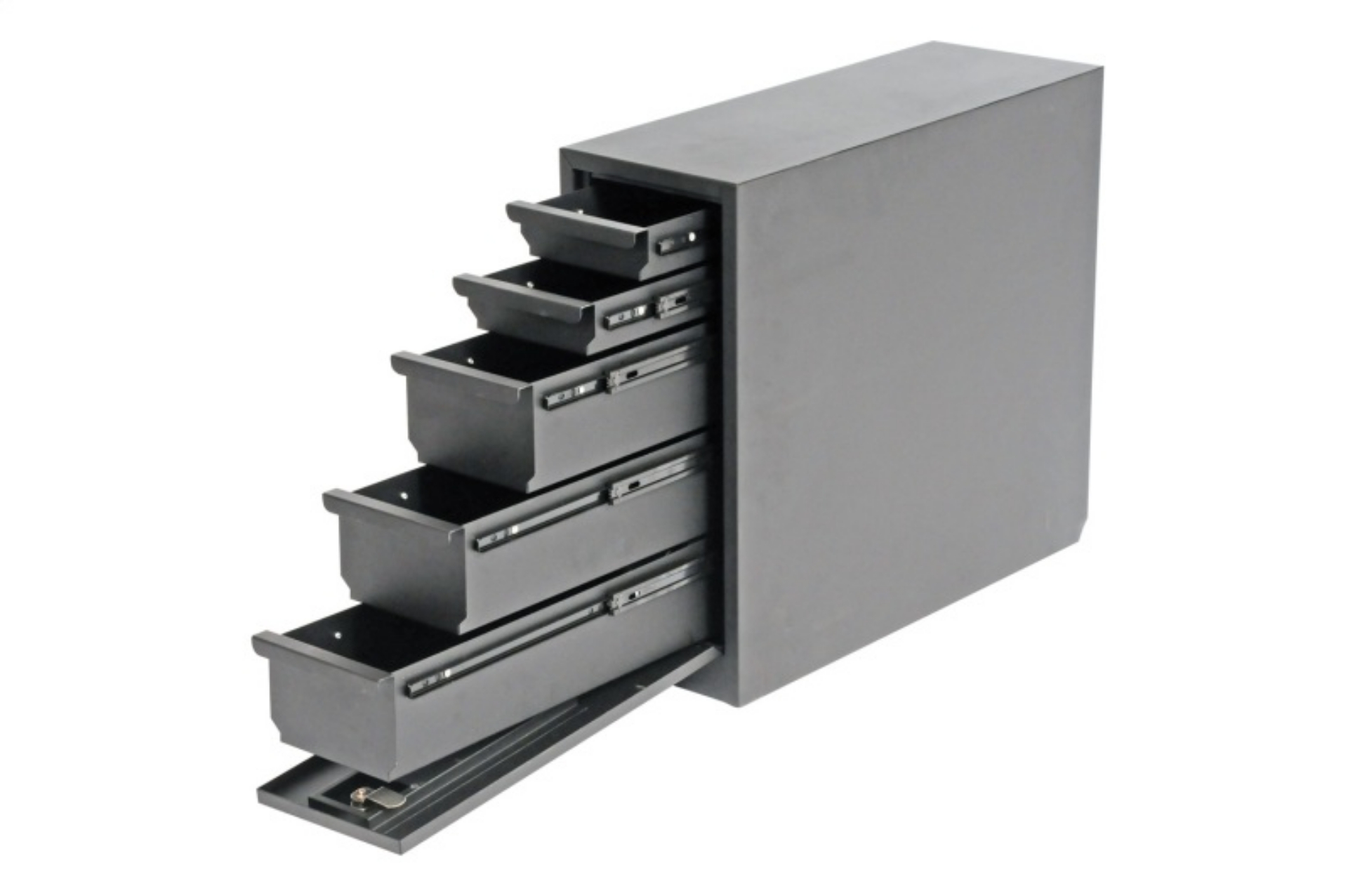 Picture of Deezee Universal Tool Box - Wheel Well Box With Drawers Steel