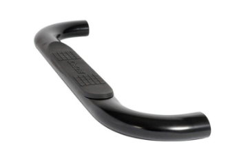 Picture of Deezee 14-19 Chevrolet Silverado Tubes - 4In Oval Black Steel RegCab