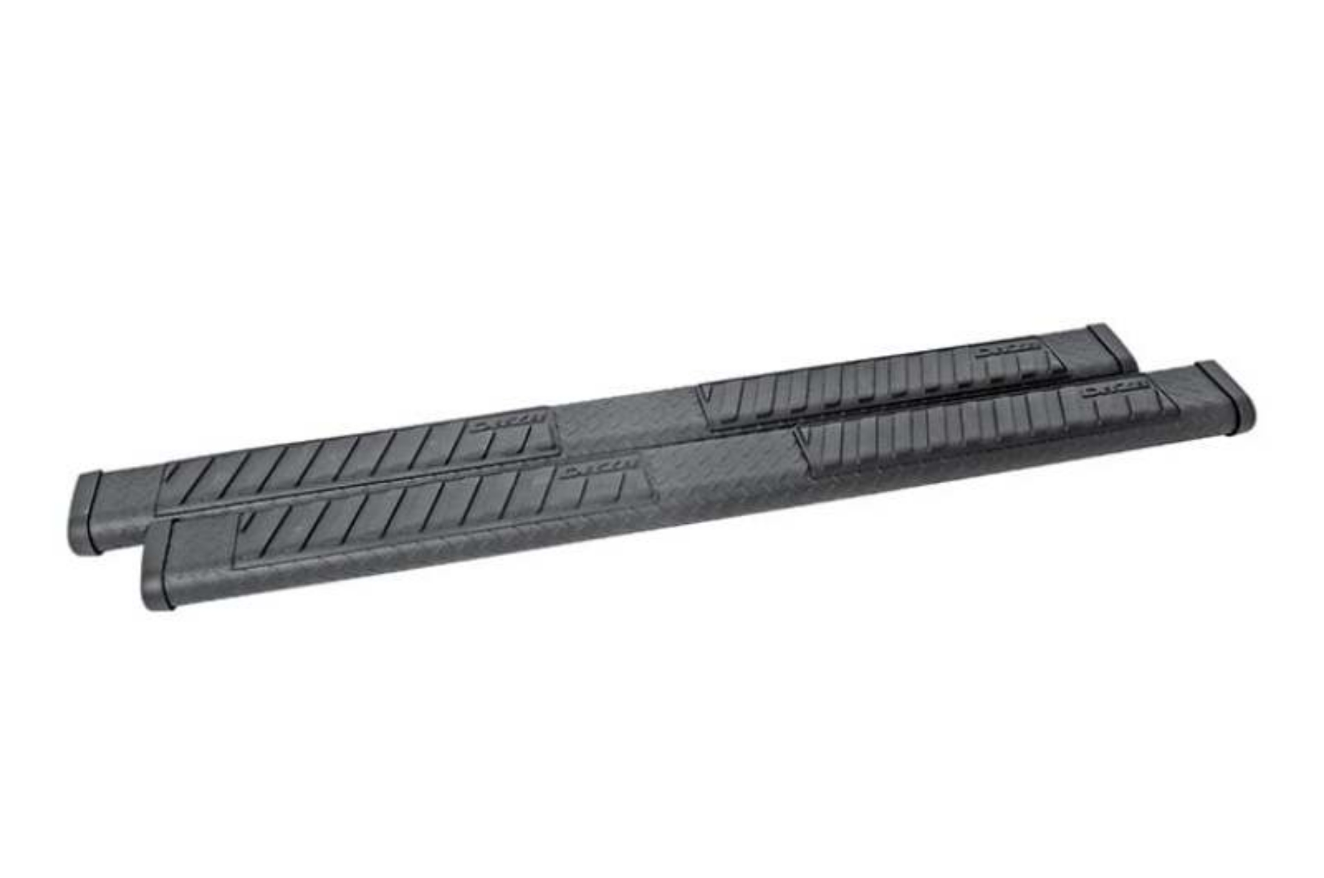 Picture of Deezee Universal Tubes - 6In Oval - Brite Tread Aluminum ExtCab