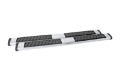 Picture of Deezee Universal Tubes - 6In Oval - Black Tread Aluminum ExtCab