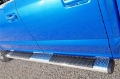 Picture of Deezee Universal Tubes - 6In Oval - Black Tread Aluminum ExtCab
