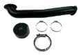 Picture of Wehrli GMC-Chevrolet LLY-LBZ-LMM Duramax 6-6L w S400 Single Turbo 3in Down Pipe - Black