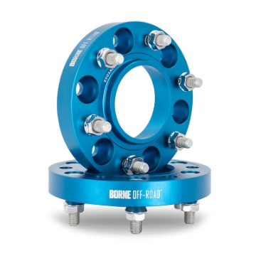 Picture of Borne Off-Road Wheel Spacers - 6x135 - 87-1 - 25 - M14 - Blue
