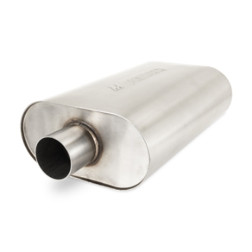 Picture of Mishimoto Universal Muffler with 2-5in Center Inlet-Outlet - Brushed