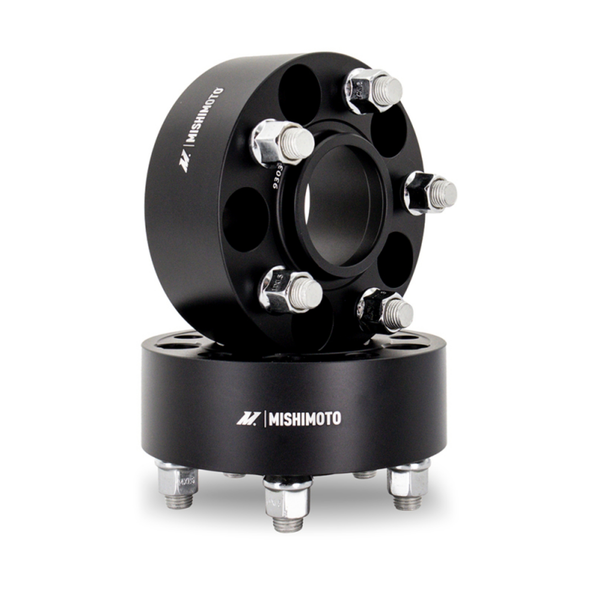 Picture of Mishimoto Wheel Spacers - 5x100 - 56-1 - 50 - M12 - Black