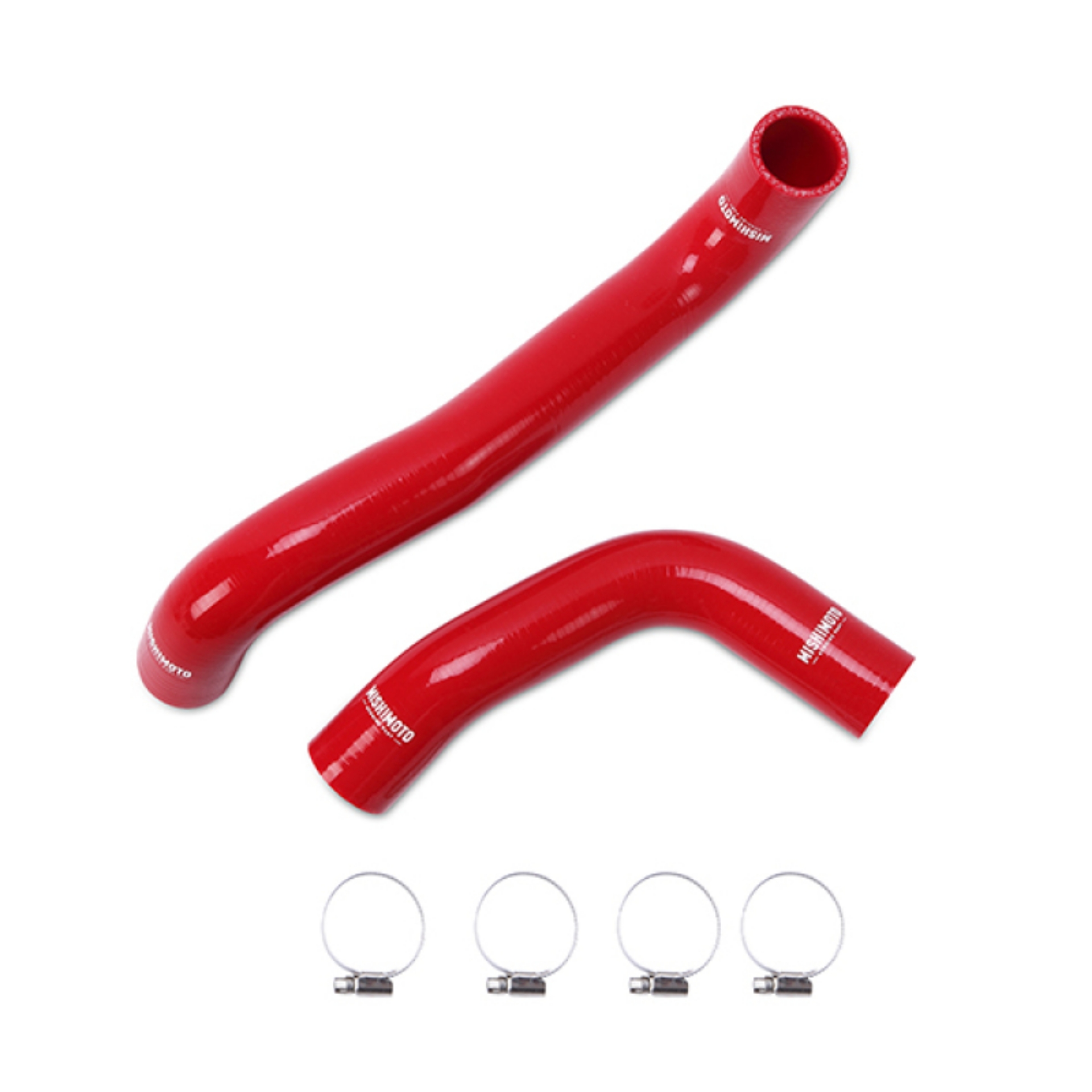Picture of Mishimoto 08-14 Subaru WRX - 08+ STI Silicone Radiator Hose Kit - Red