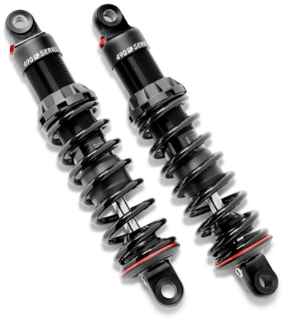 Picture of Progressive Harley V-Rod 490 Series Shocks 13-0in Bushing - Black