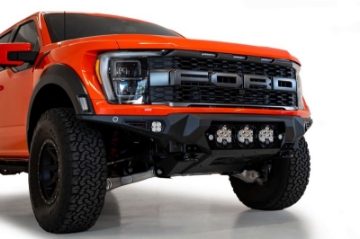 Picture of Addictive Desert Designs 2021+ Ford Raptor Bomber Front Bumper w- 3 Baja Designs LP6 Light Mounts