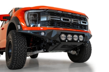 Picture of Addictive Desert Designs 2021+ Ford Raptor Bomber Front Bumper w- 4 Rigid 360 6in Light Mounts