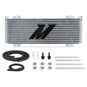 Picture of Mishimoto 13-Row Stacked Plate Transmission Cooler - Silver