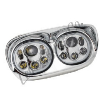 Picture of Letric Lighting Hdlght Dual W-Halo 5-75in Chr
