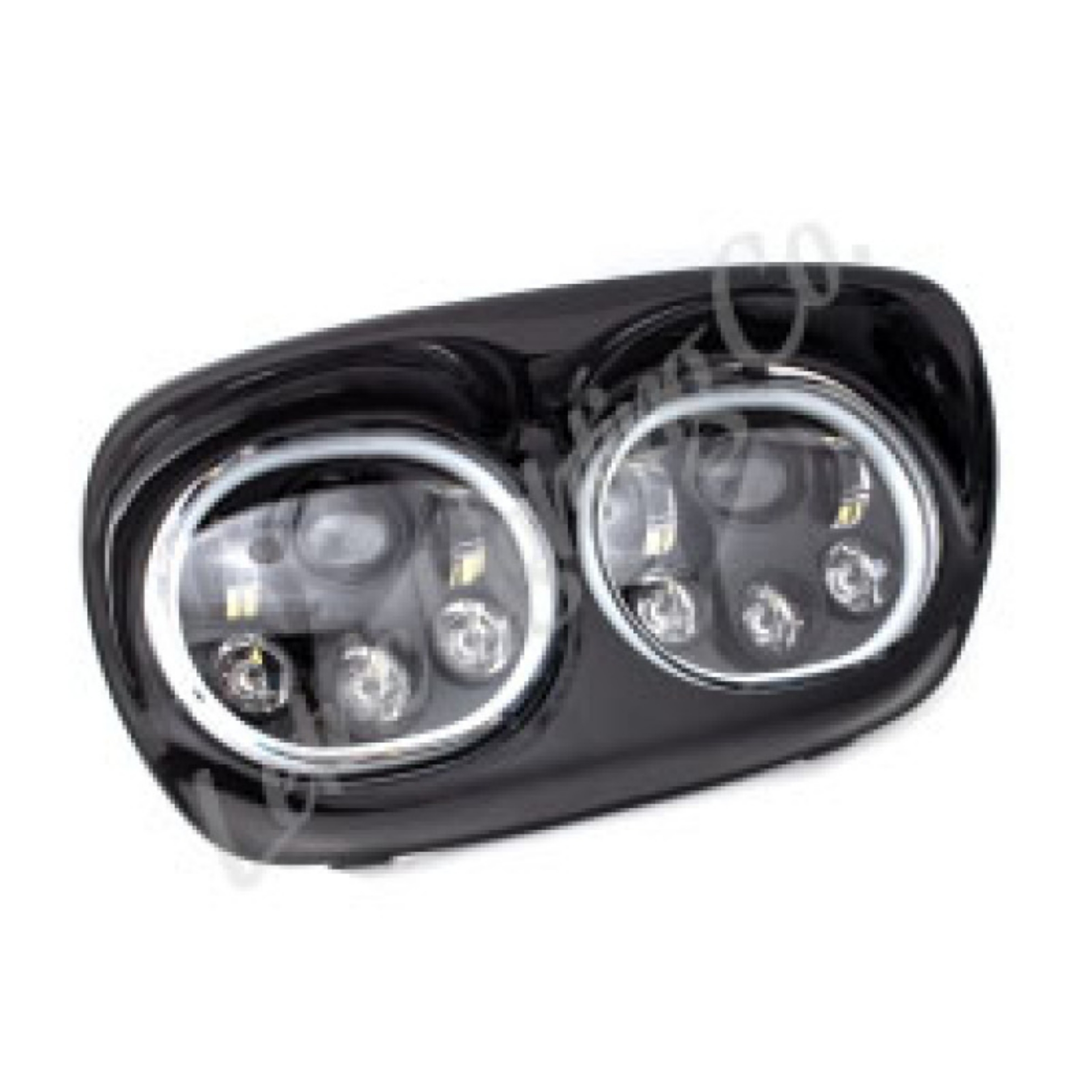 Picture of Letric Lighting Hdlght Dual W-Halo 5-75in Blk